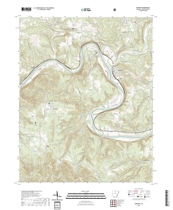 USGS Topographic Map – Norfork