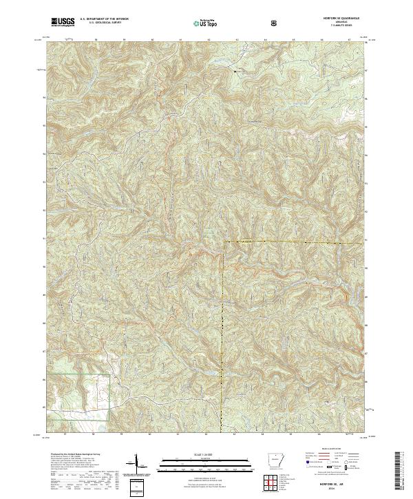 USGS Topographic Map – Norfork SE