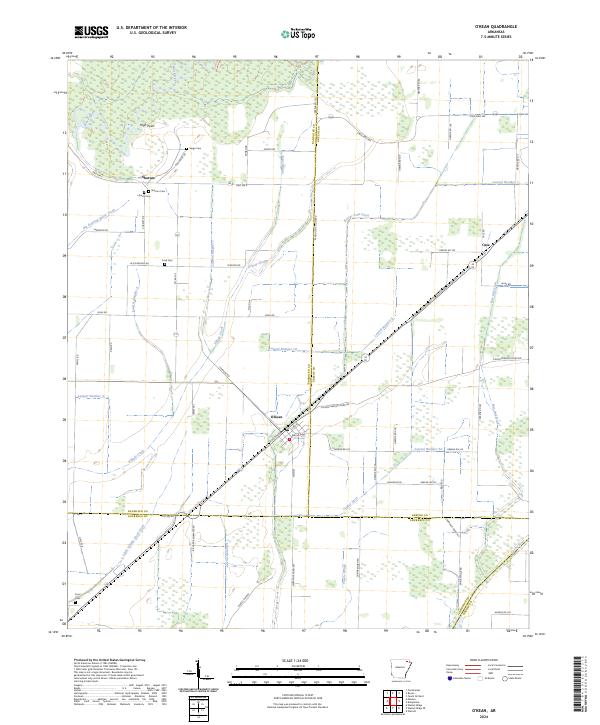 2024 Map of O'Kean, 2024 Print