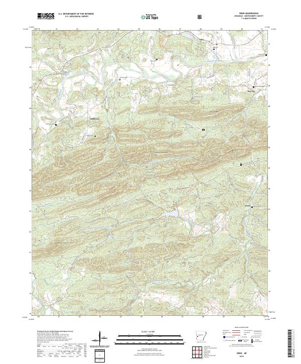 USGS Topographic Map – Oden