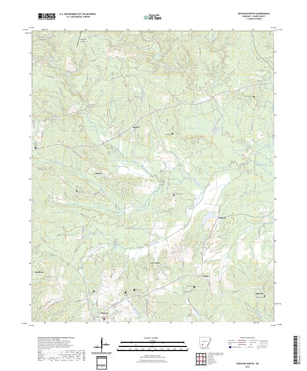 USGS Topographic Map – Okolona North