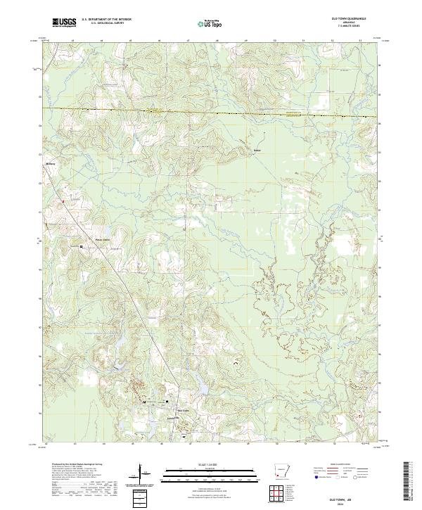 USGS Topographic Map – Old Town