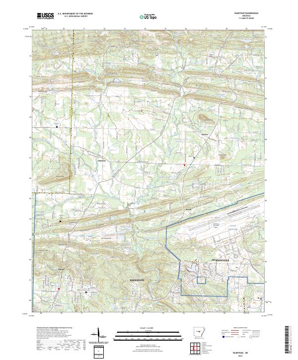 USGS Topographic Map – Olmstead