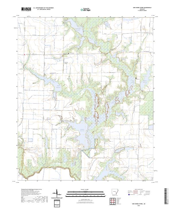 USGS Topographic Map – One Horse Store