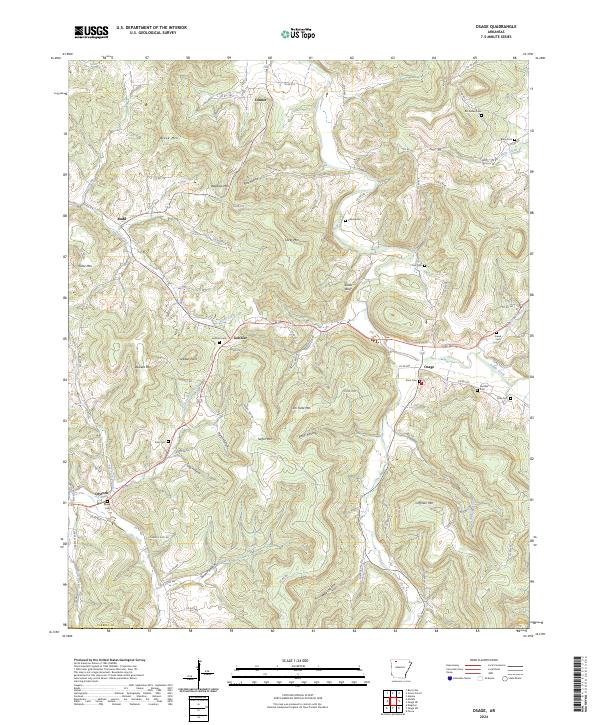USGS Topographic Map – Osage