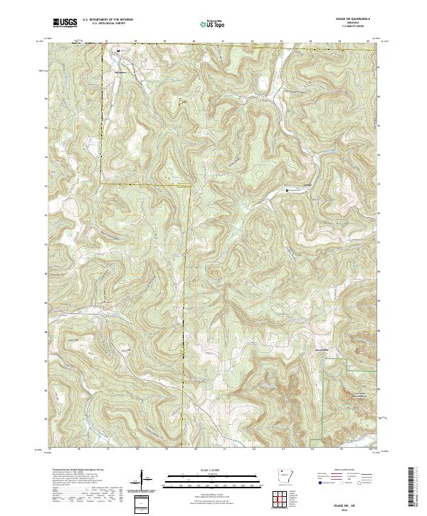 USGS Topographic Map – Osage SW