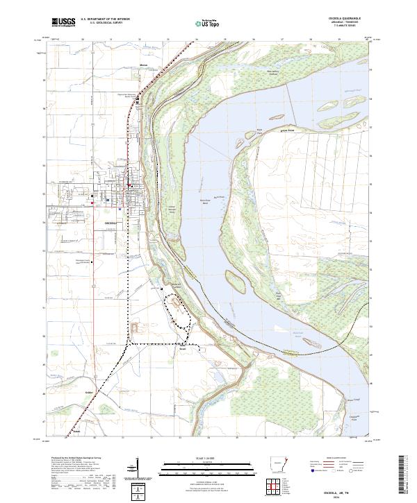 USGS Topographic Map – Osceola