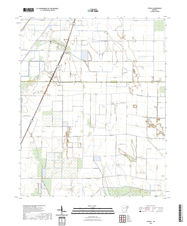 USGS Topographic Map – Otwell