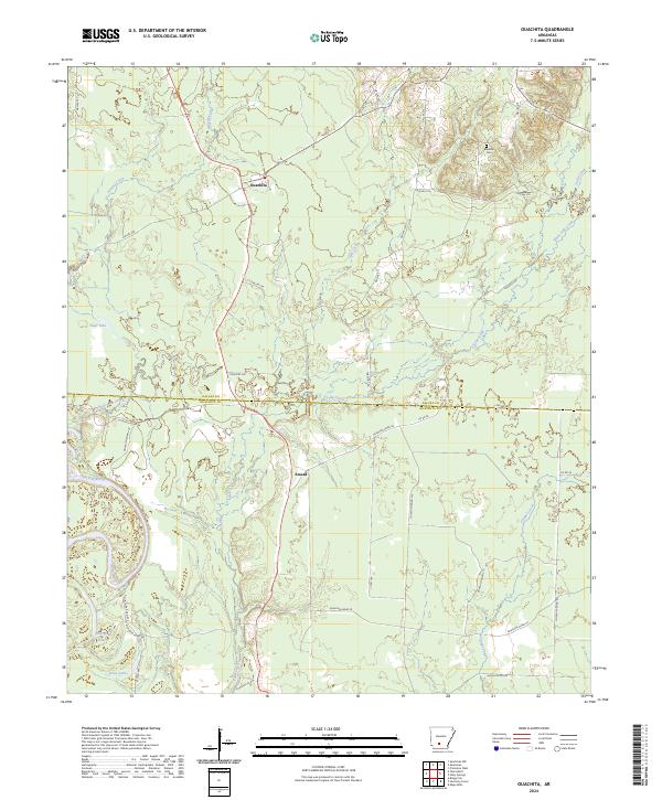 USGS Topographic Map – Ouachita