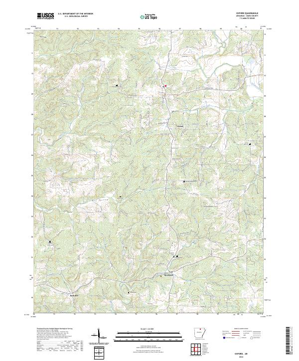 USGS Topographic Map – Oxford