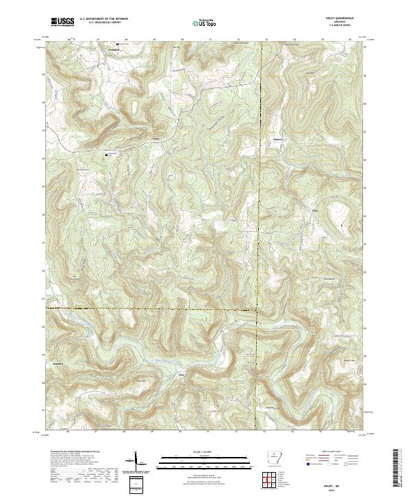 USGS Topographic Map – Oxley