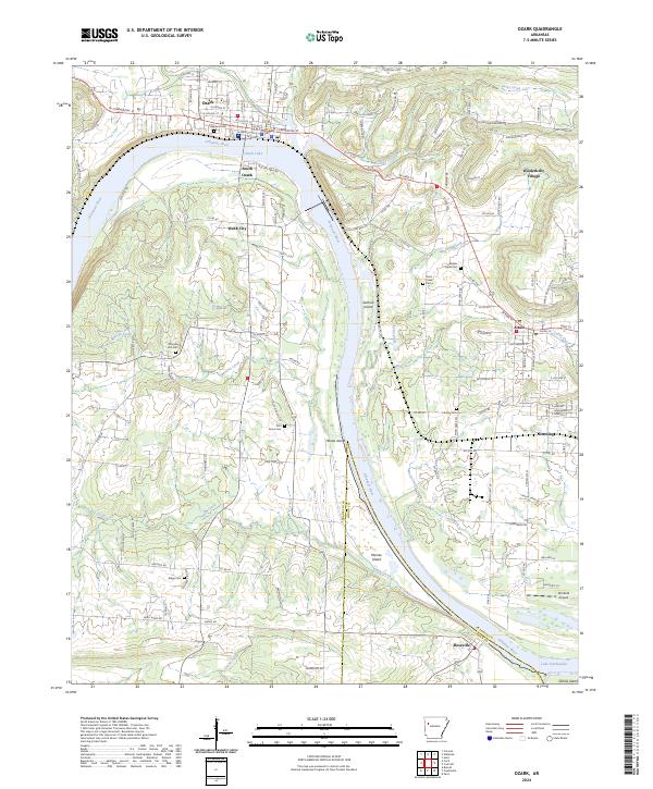 USGS Topographic Map – Ozark