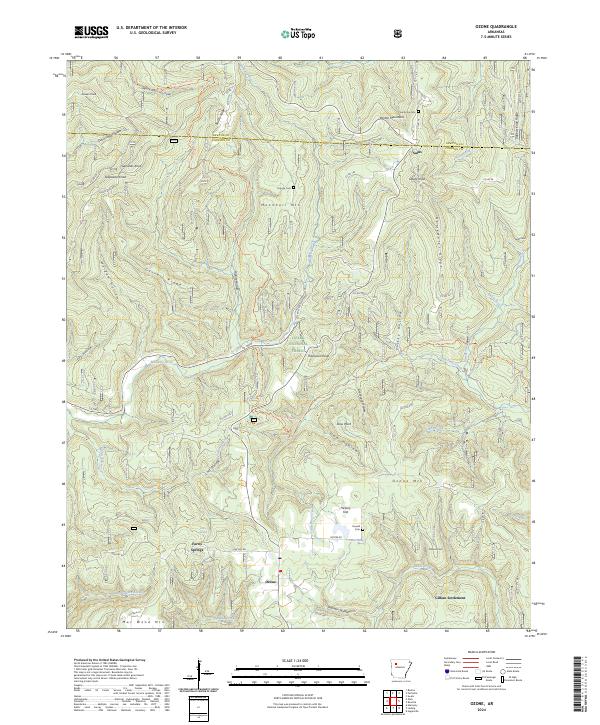 USGS Topographic Map – Ozone