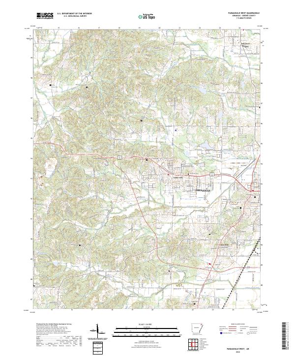 USGS Topographic Map – Paragould West