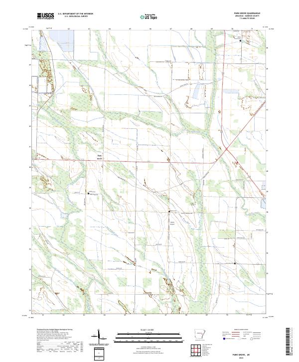 USGS Topographic Map – Park Grove