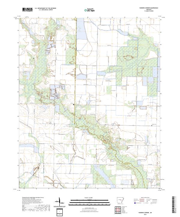 USGS Topographic Map – Parkers Corner