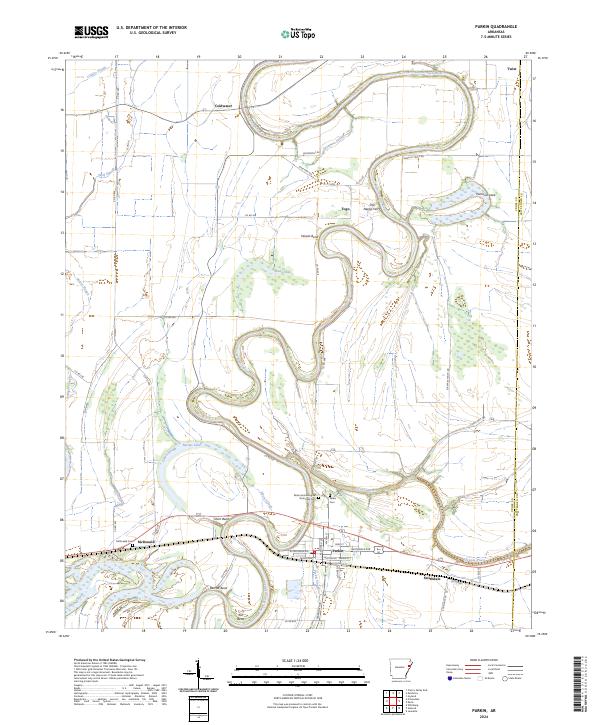 USGS Topographic Map – Parkin