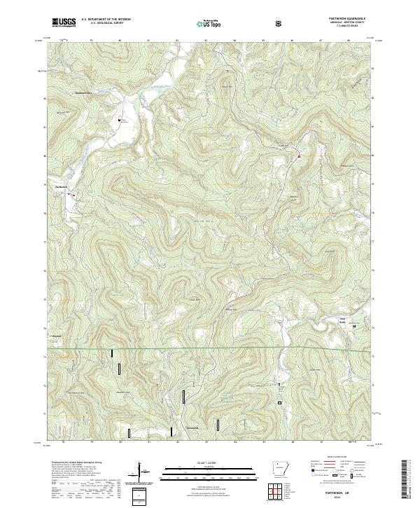 USGS Topographic Map – Parthenon