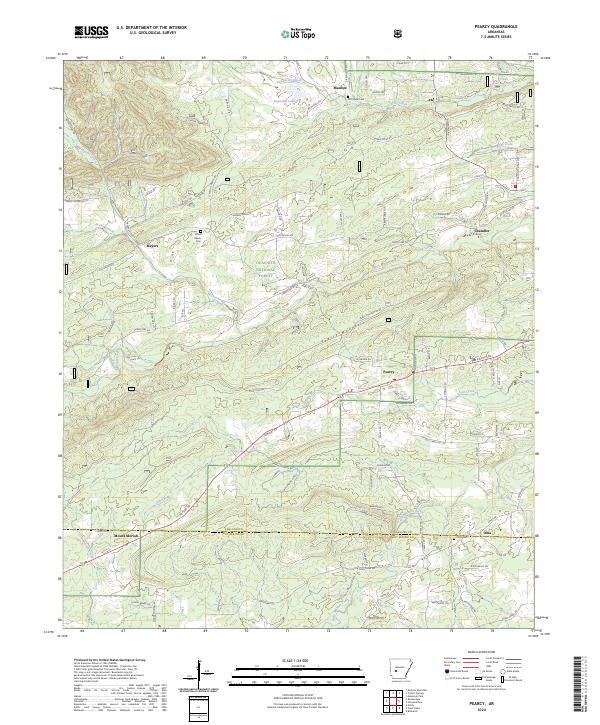 USGS Topographic Map – Pearcy