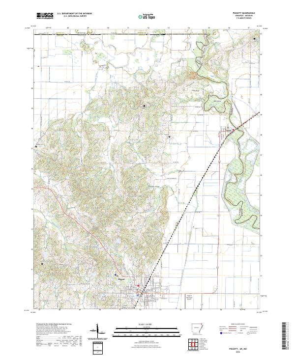 USGS Topographic Map – Piggott