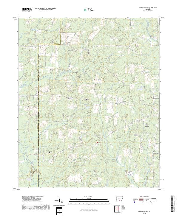 USGS Topographic Map – Pine Bluff NW