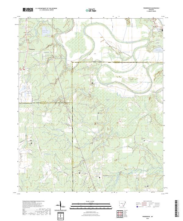USGS Topographic Map – Pinebergen