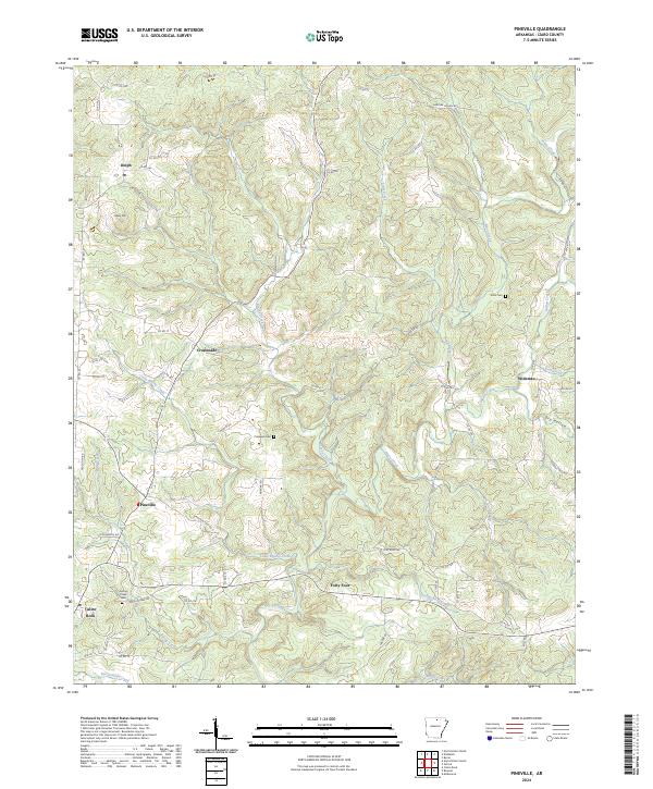 USGS Topographic Map – Pineville