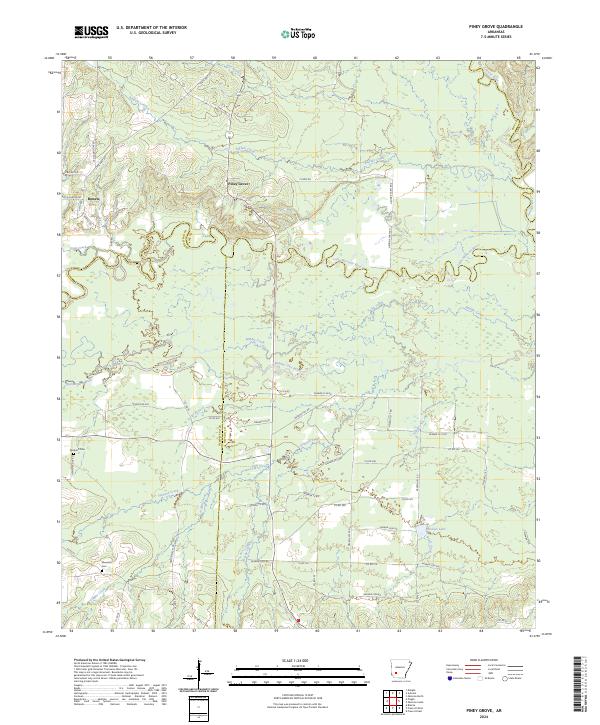 USGS Topographic Map – Piney Grove