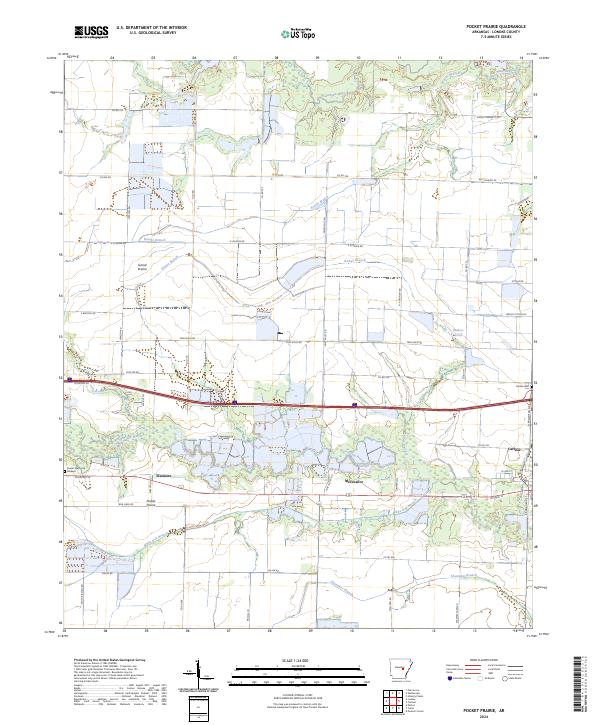 USGS Topographic Map – Pocket Prairie