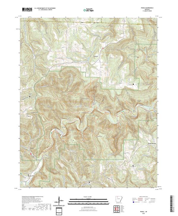 USGS Topographic Map – Ponca