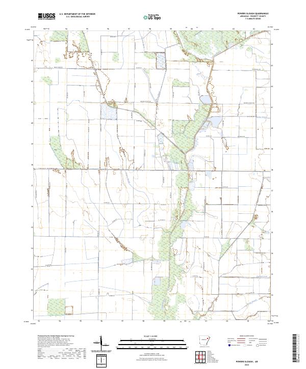 USGS Topographic Map – Powers Slough