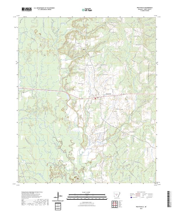 USGS Topographic Map – Prattsville