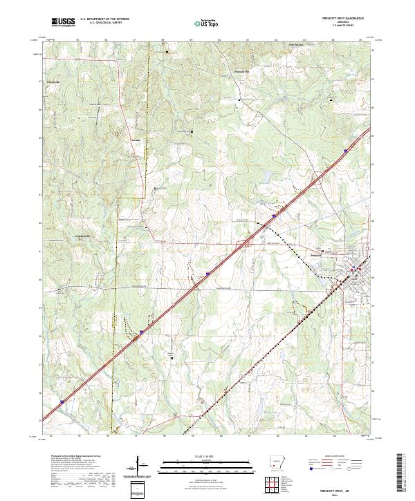 USGS Topographic Map – Prescott West