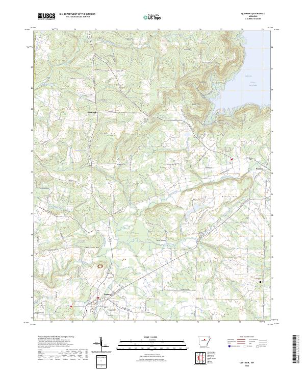 USGS Topographic Map – Quitman