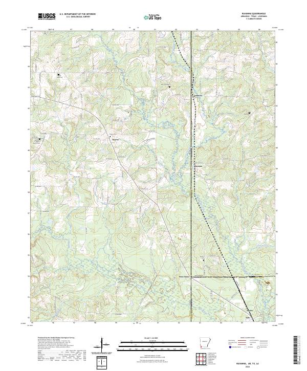 USGS Topographic Map – Ravanna