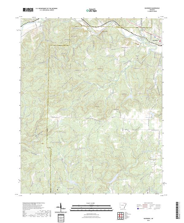 USGS Topographic Map – Ravenden