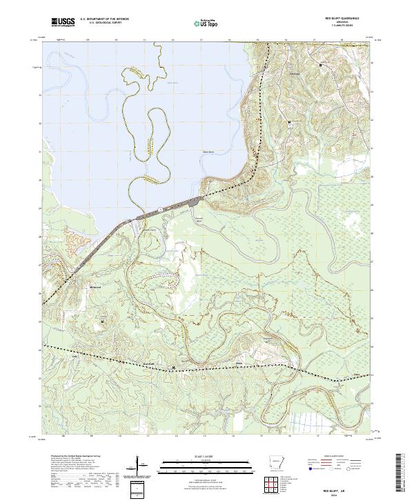 USGS Topographic Map – Red Bluff