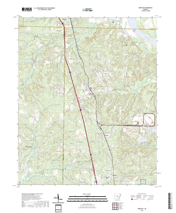 USGS Topographic Map – Redfield