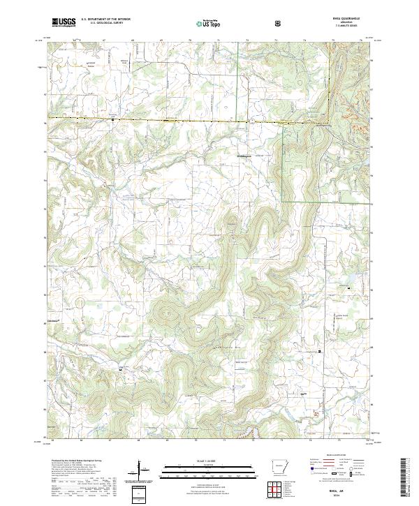USGS Topographic Map – Rhea