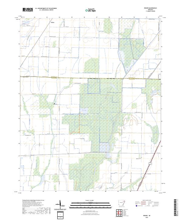 USGS Topographic Map – Risher
