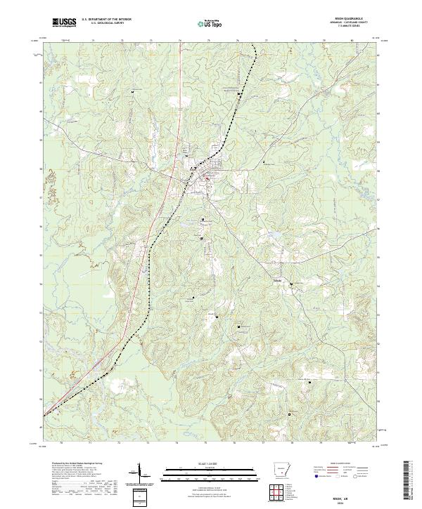 USGS Topographic Map – Rison