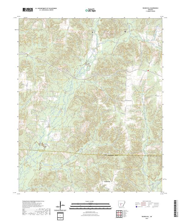 USGS Topographic Map – Round Hill