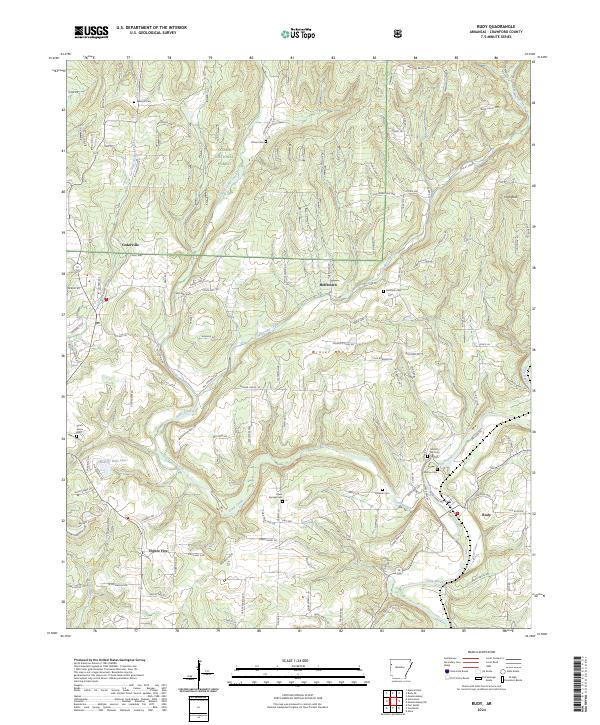 USGS Topographic Map – Rudy