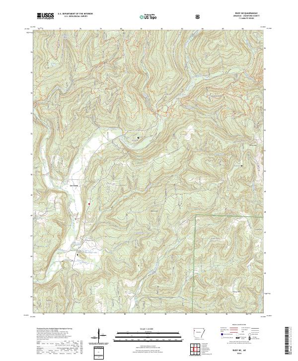 USGS Topographic Map – Rudy NE