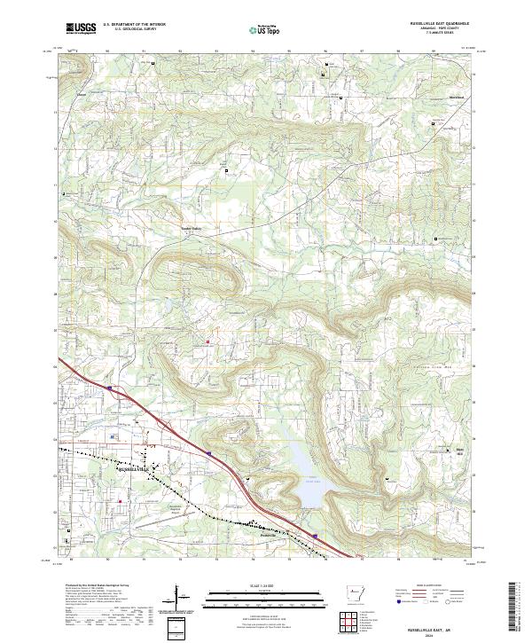 USGS Topographic Map – Russellville East