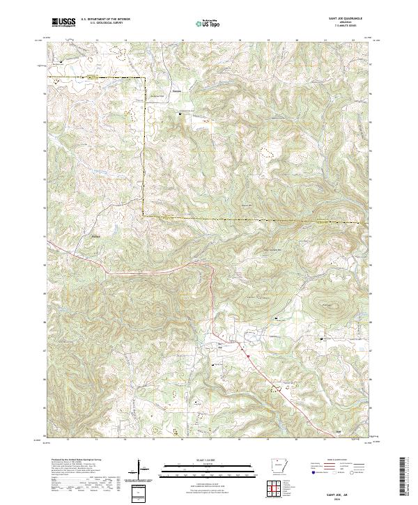 USGS Topographic Map – Saint Joe