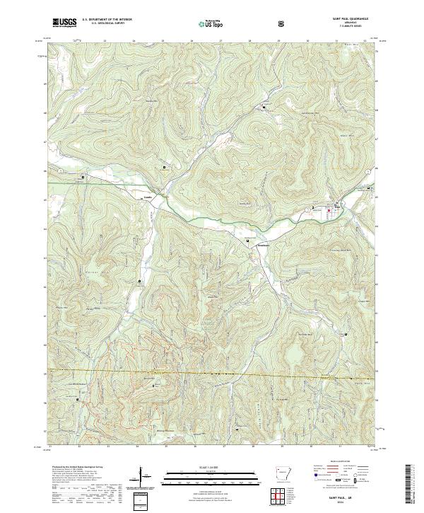 USGS Topographic Map – Saint Paul