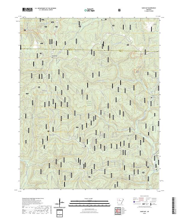 USGS Topographic Map – Sand Gap