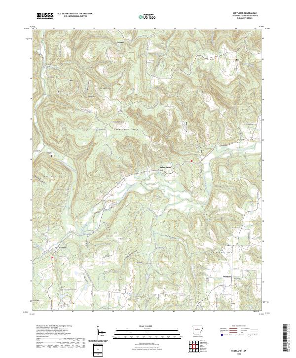 USGS Topographic Map – Scotland