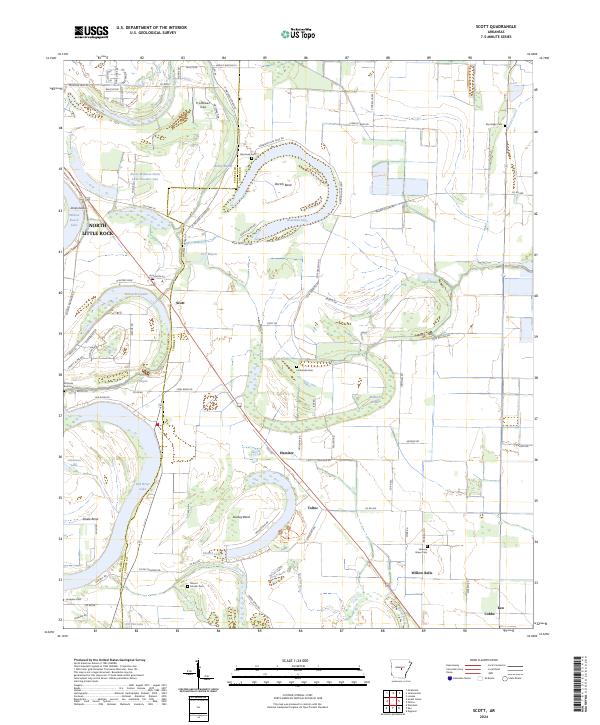 USGS Topographic Map – Scott